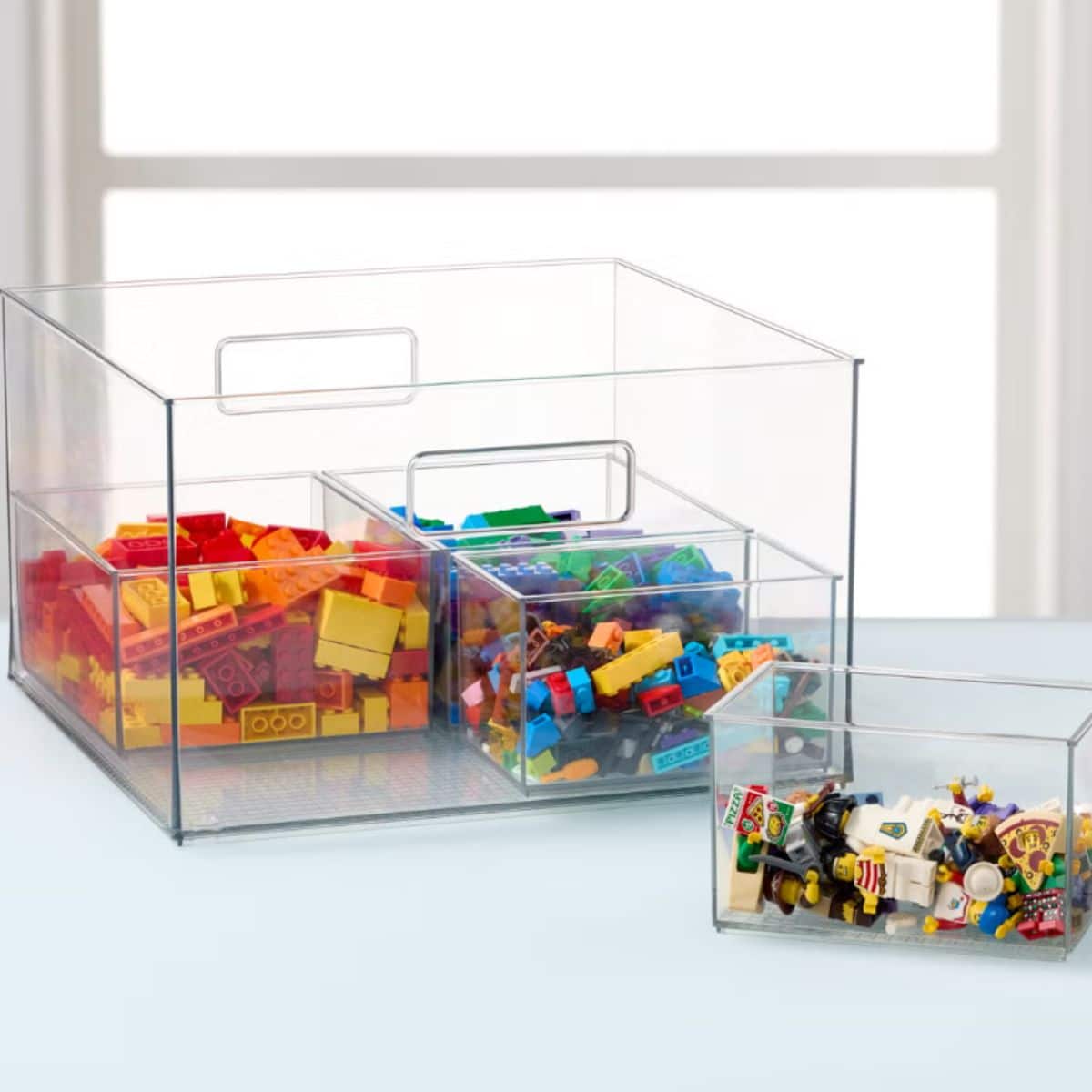 clear everyday storage bins