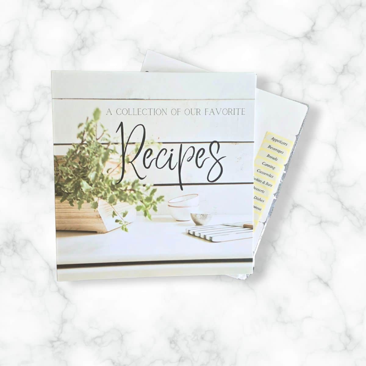 Recipe binder at home