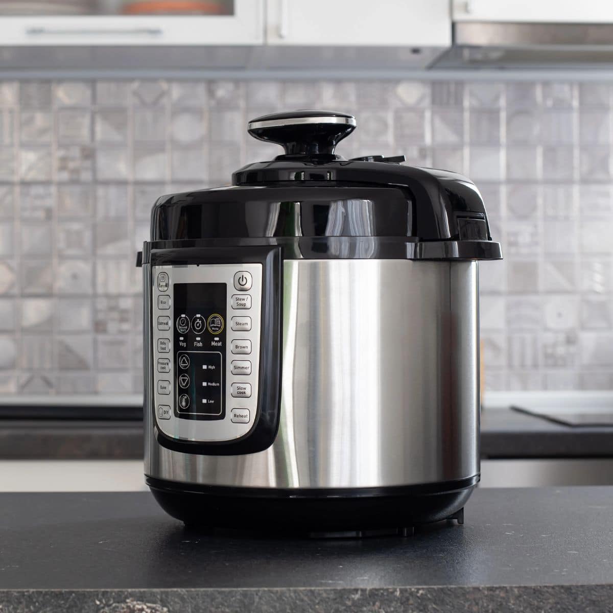 Instant Pot Duo on countertop in kitchen