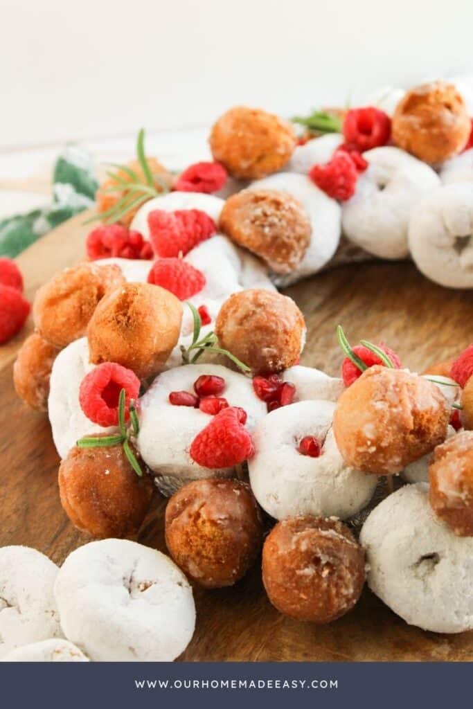 aide view of no bake Christmas breakfast idea