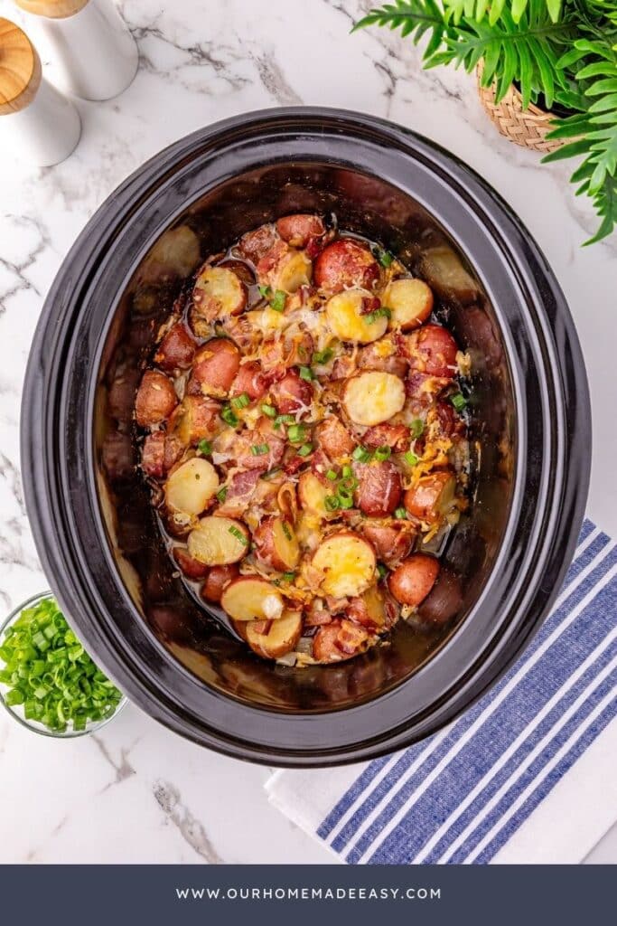 finished potatoes in CrockPot