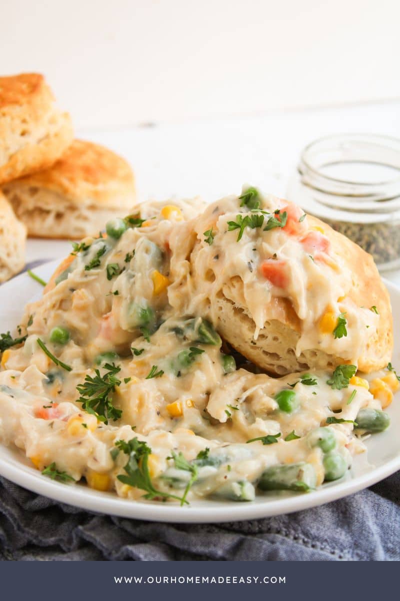 Chicken and biscuits