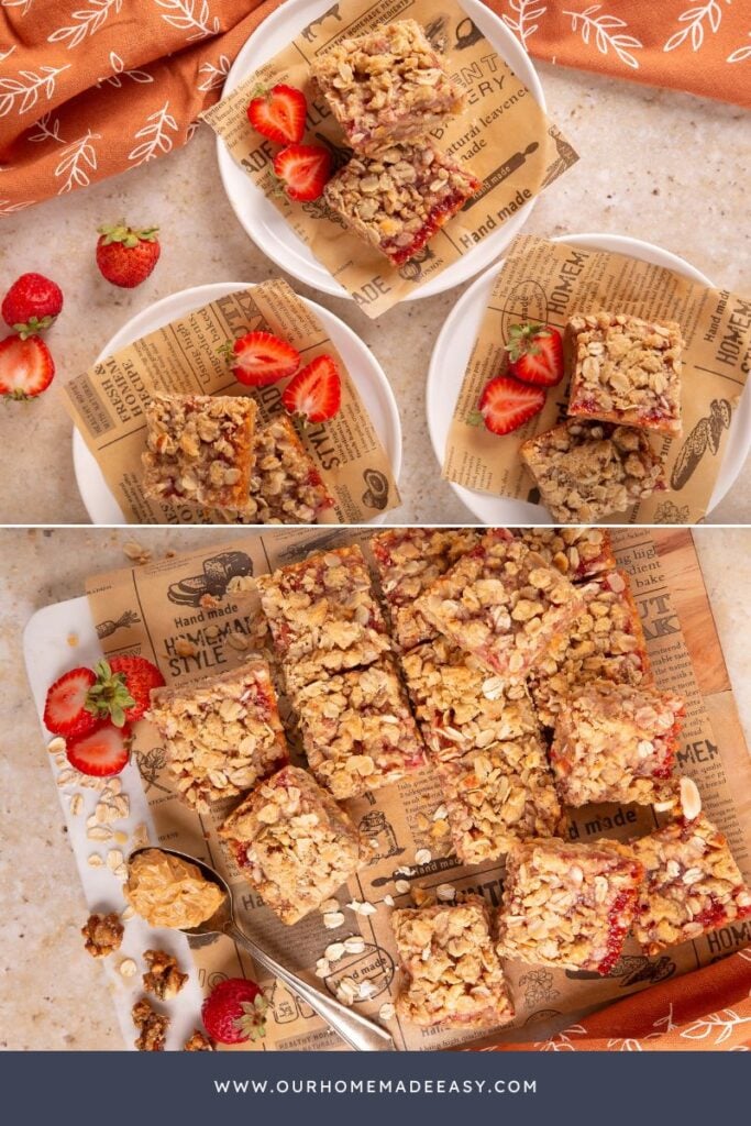 collage of finished after school snacks