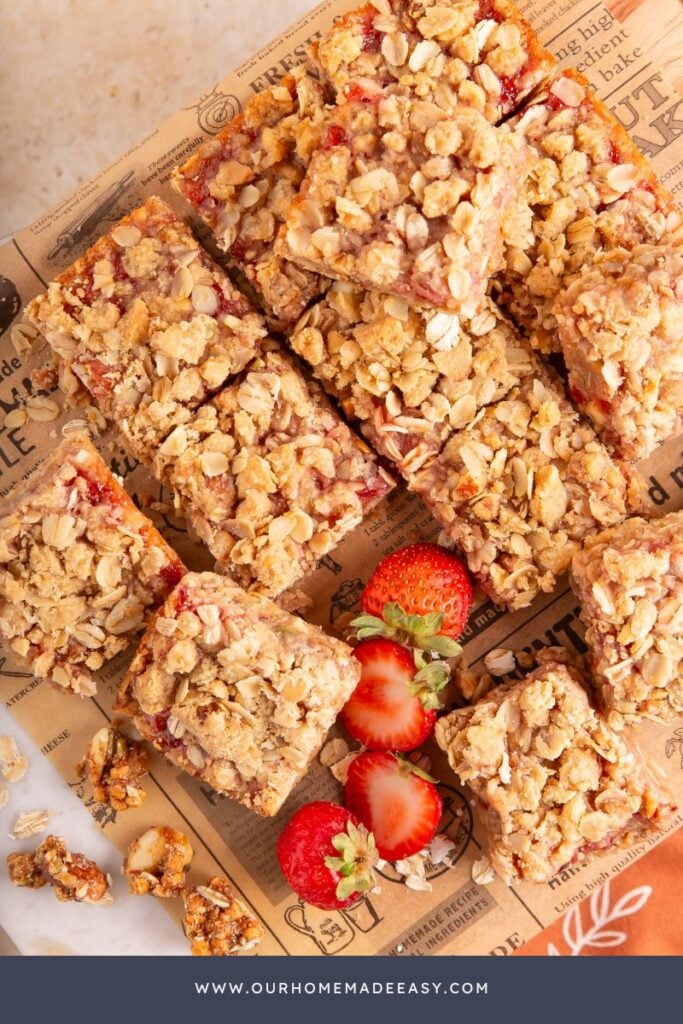 finished perfectly cut peanut butter jelly bars