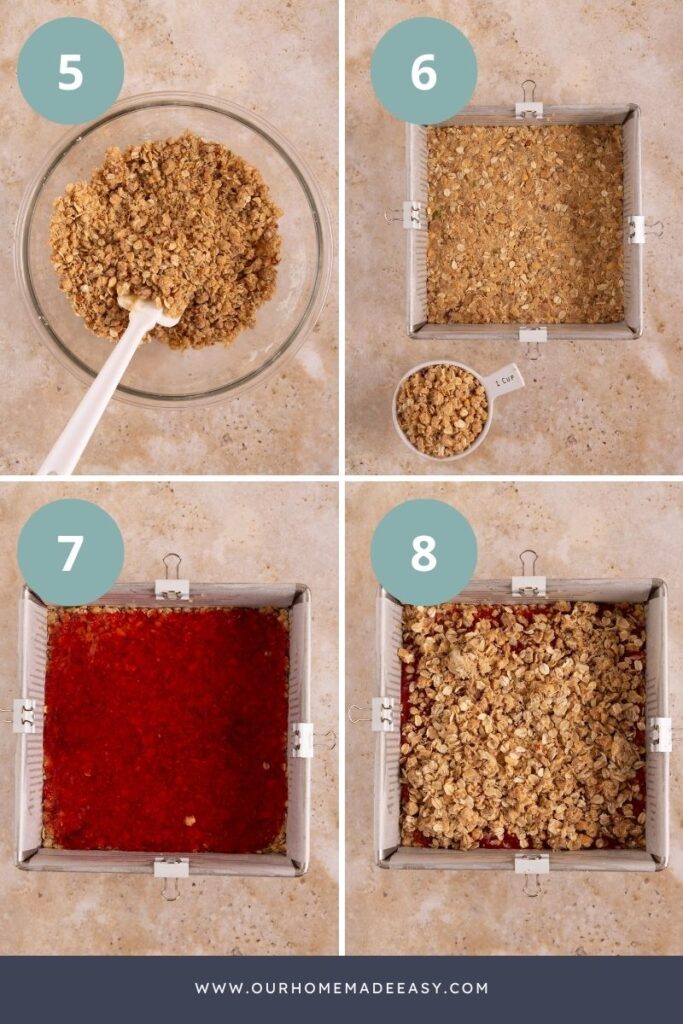 how to make peanut butter jelly bars collage
