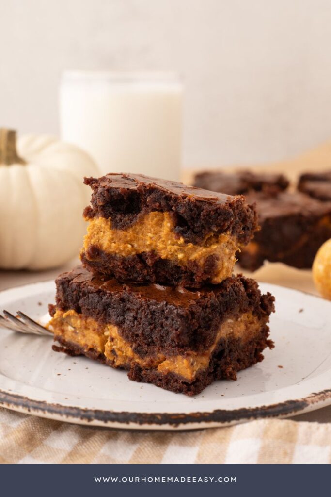 stack of brownies