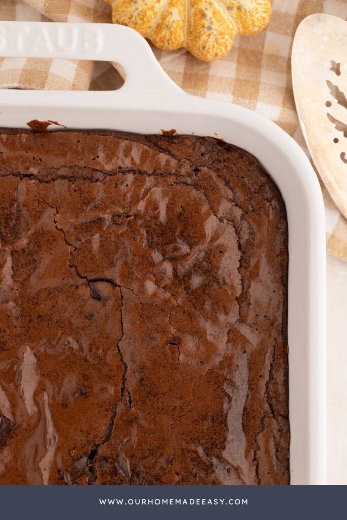 close up of brownie corners