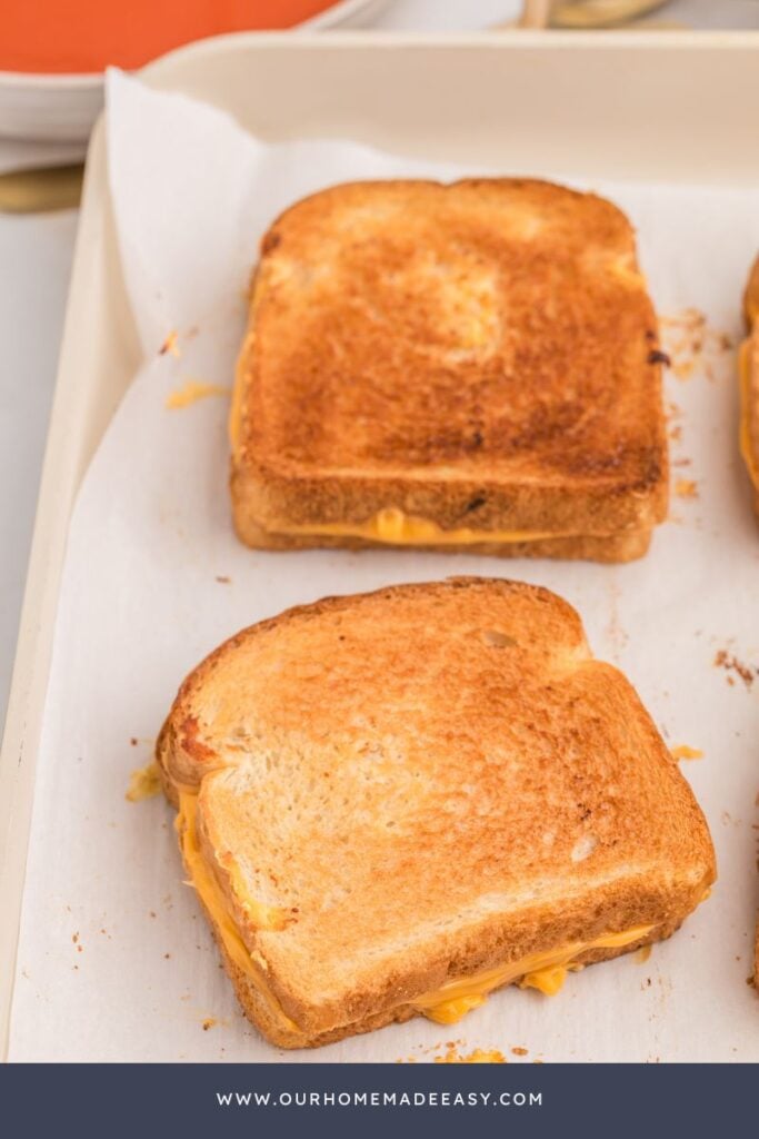 sheet pan grilled cheese