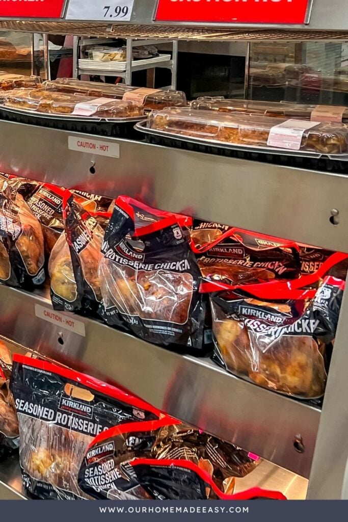 Kirkland Rotisserie Chicken bagged to meal plan later