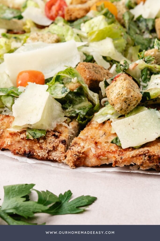 close up of veggies on pizza