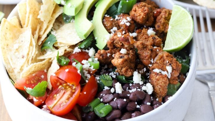 Image for Chicken Taco Salad Recipe (With Ground Chicken)