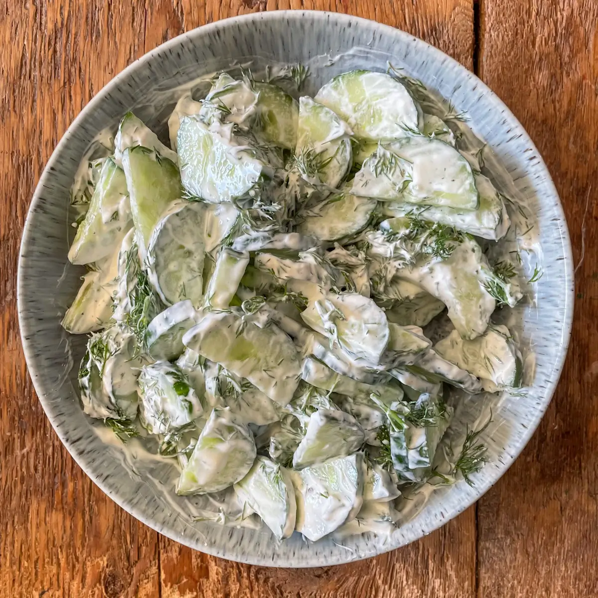 Image for 5 Minute Creamy Cucumber Salad