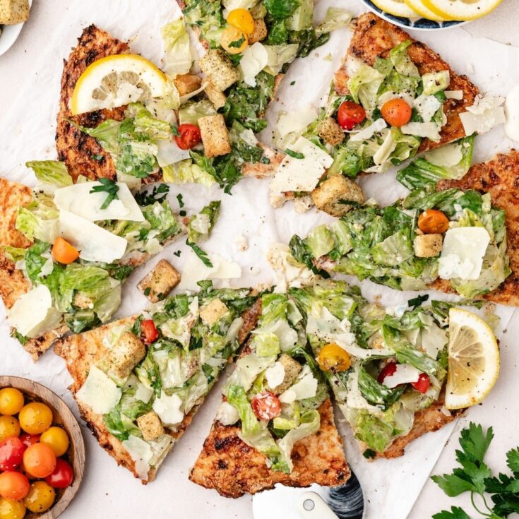 ground chicken crust pizza
