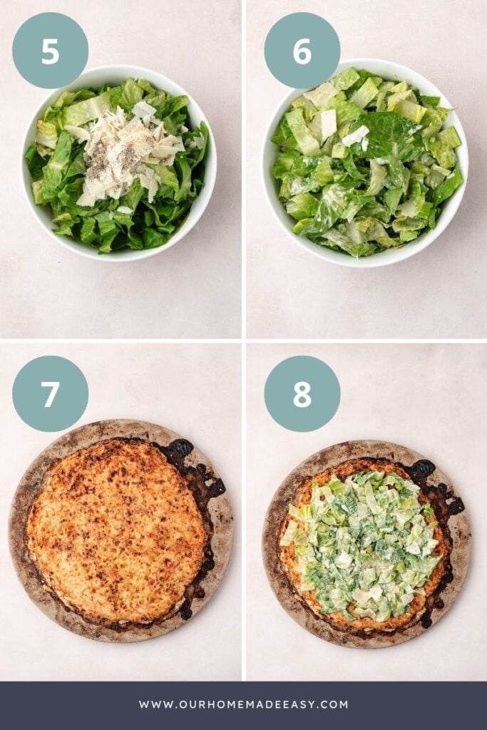 how to make chicken caesar pizza part 2