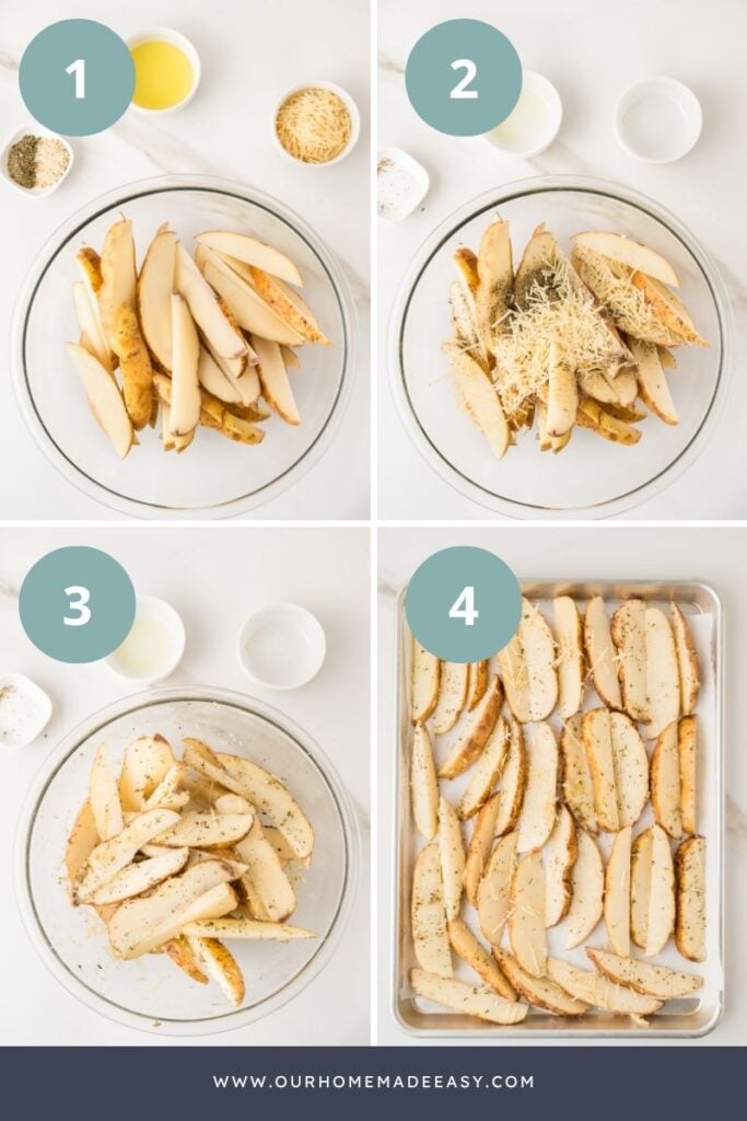 how to make potato wedges in the oven