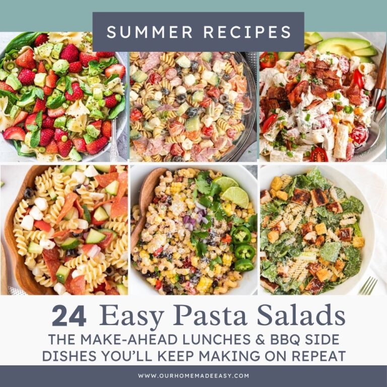 easy Summer make ahead pasta salad recipes for anyone