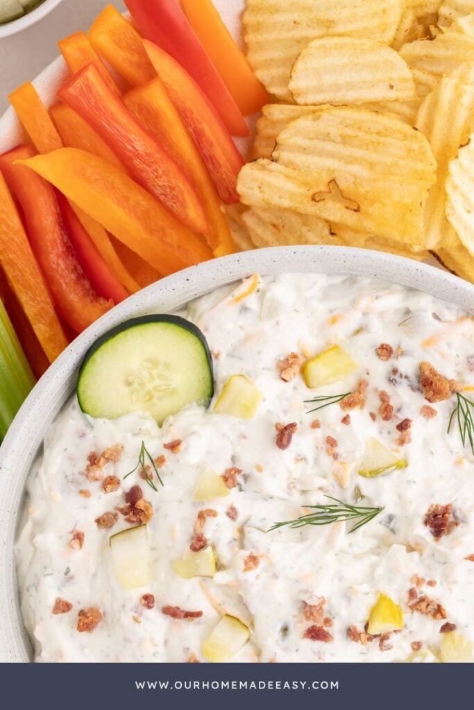finished summer bbq dip