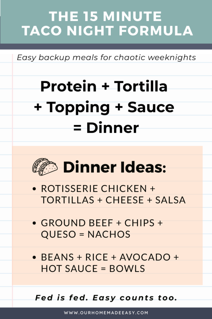 how to make the easiest taco night for dinner this week
