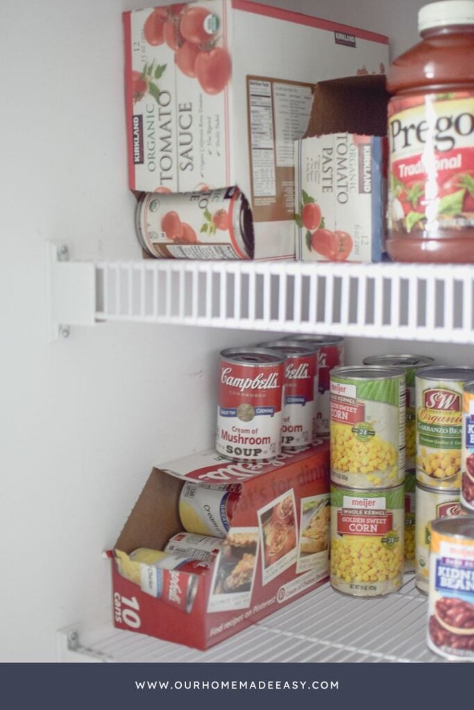 pantry racks and tomatoes