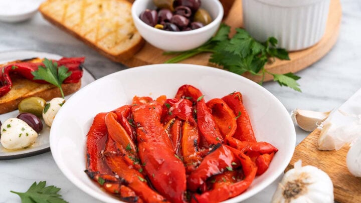 Image for Easy Grilled Red Peppers Recipe