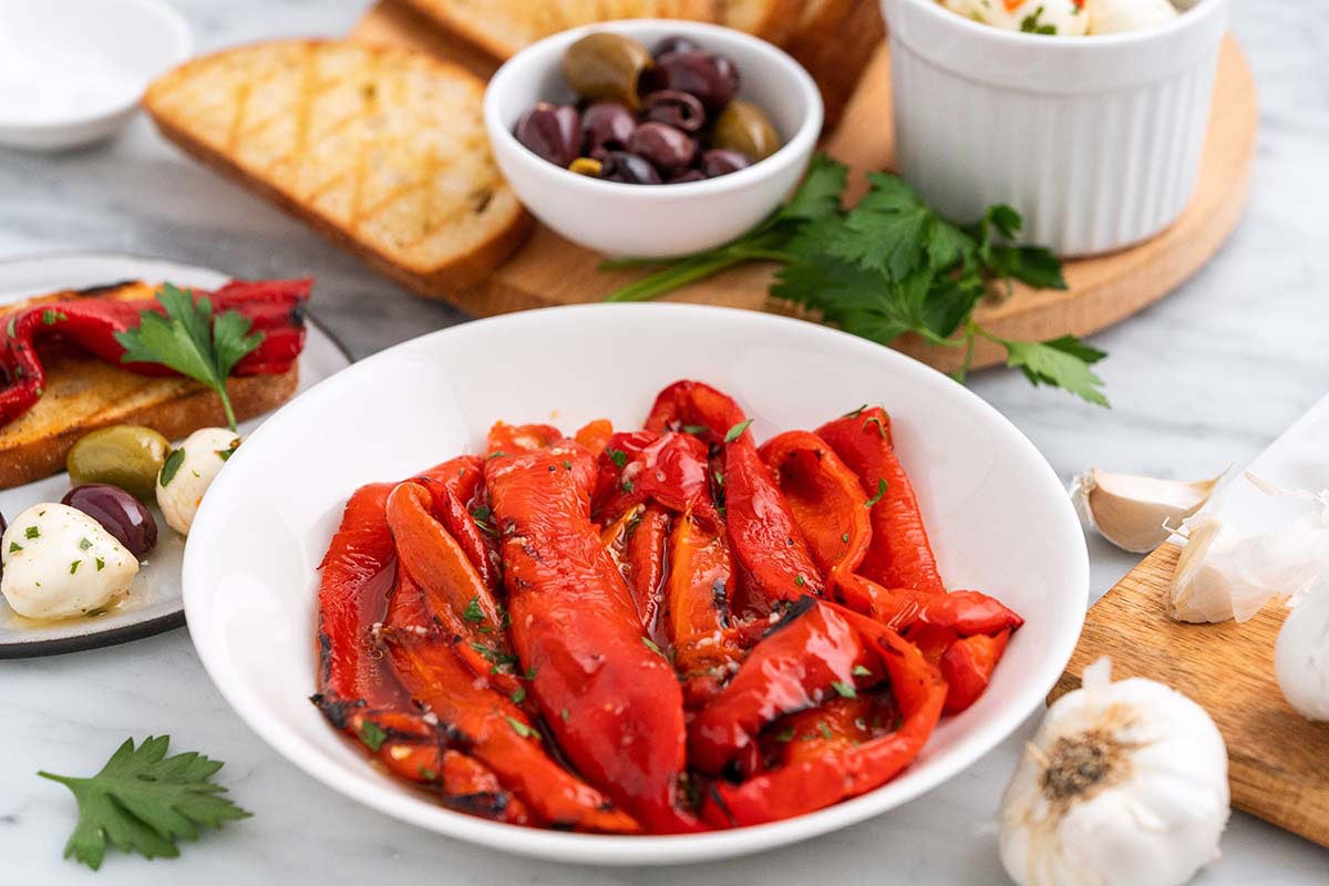 Image for Easy Grilled Red Peppers Recipe