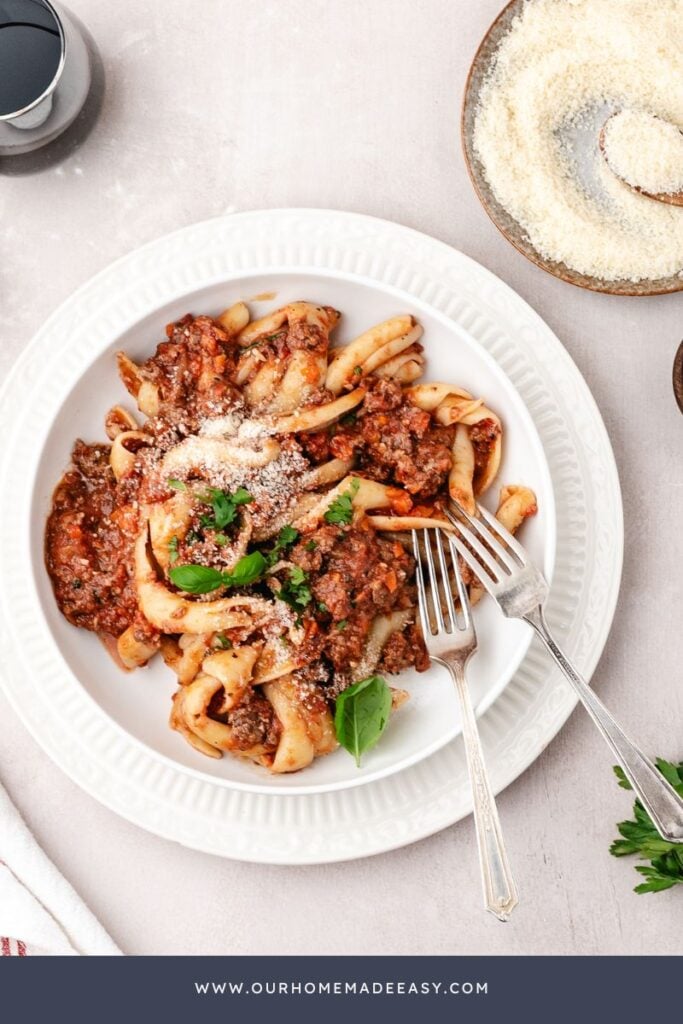 plated pasta dinner for weeknights