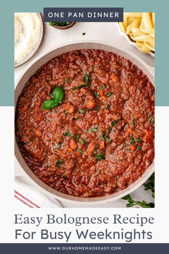 an easy bolognese recipe for weeknights that freezes well for meal prep later