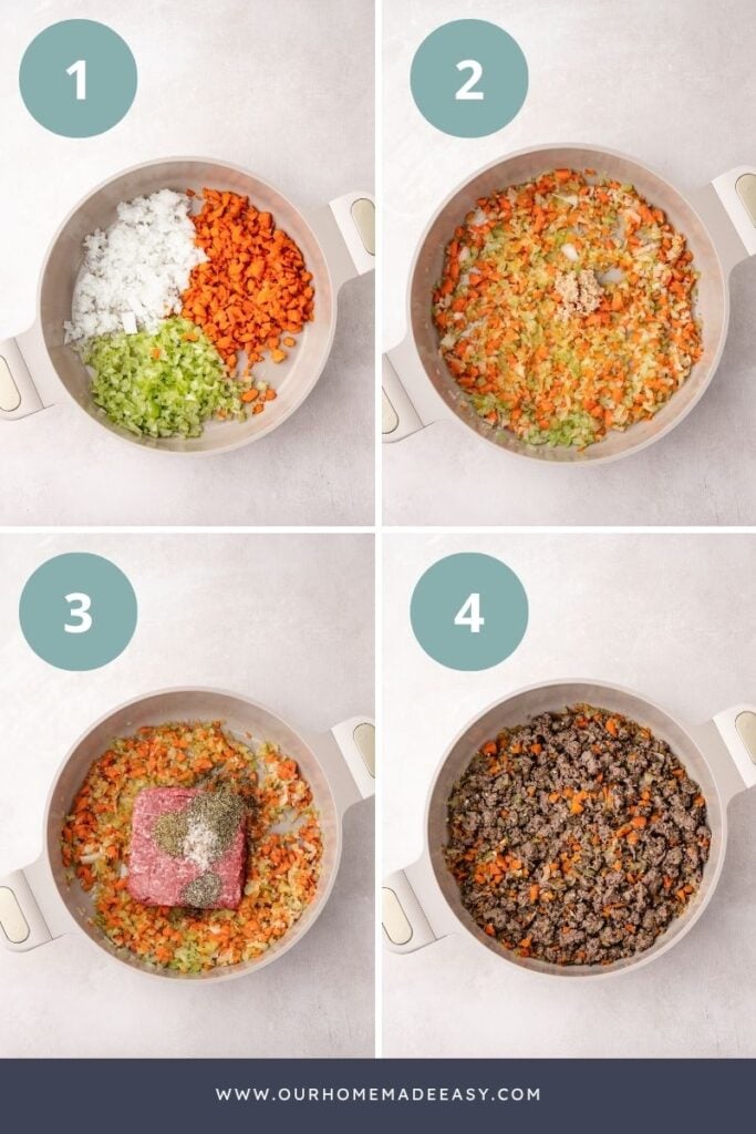 how to make easy bolognese recipe in saute pan