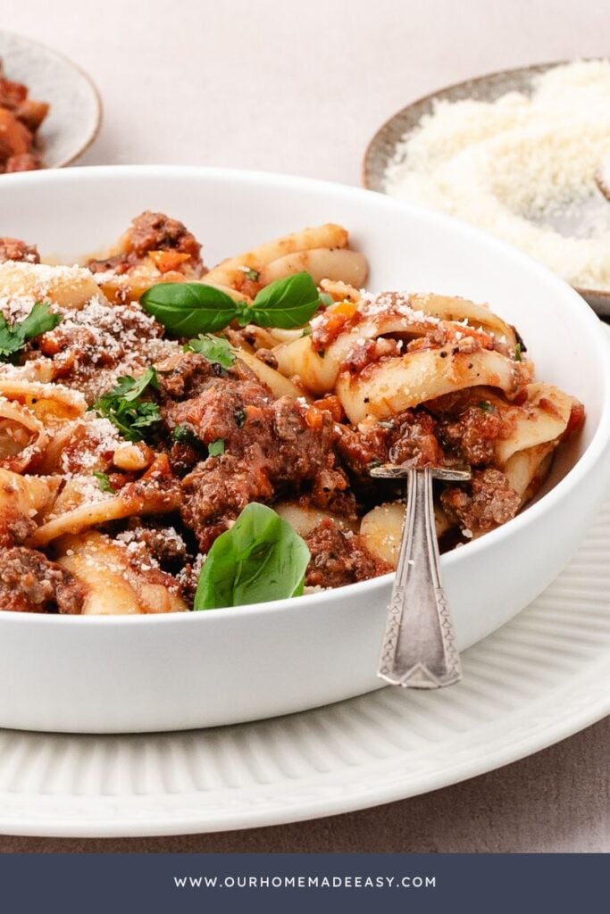 meal plan homemade pasta sauce with noodles