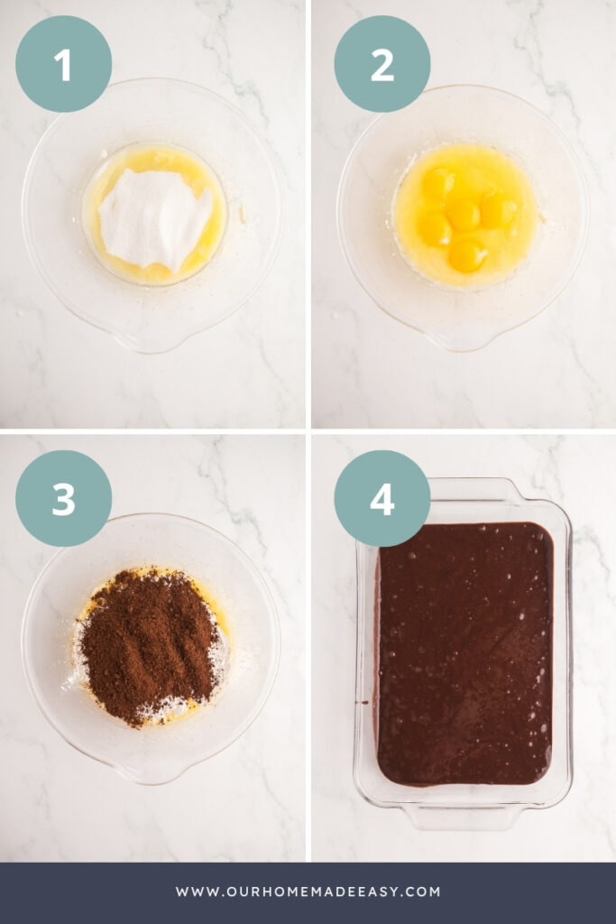 how to make Chocolate tres leches cake batter