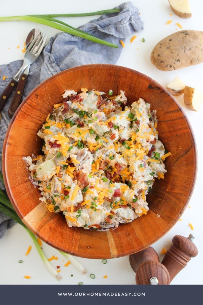 finished baked potato salad
