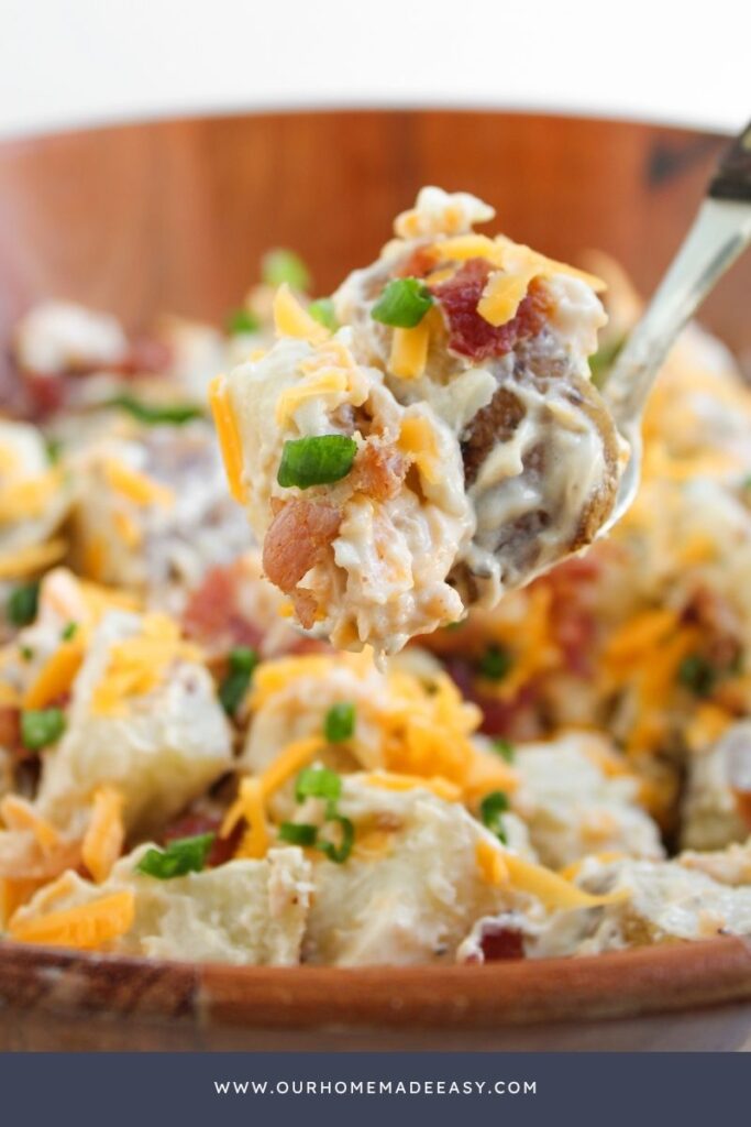 finished potato salad