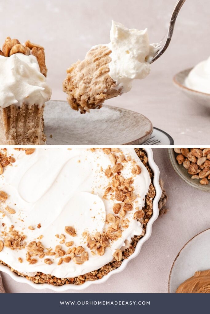 two shots of PB frozen pie