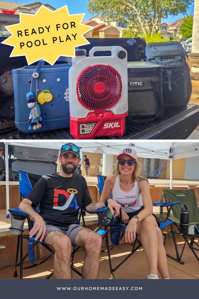 baseball mom ready for tournament pool play