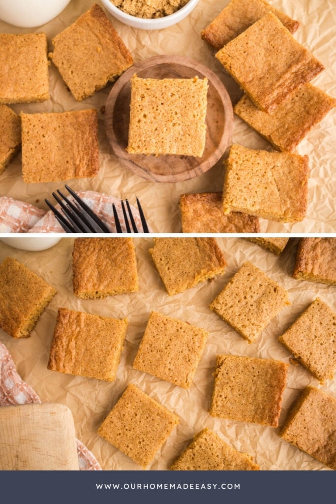 collage of blondies