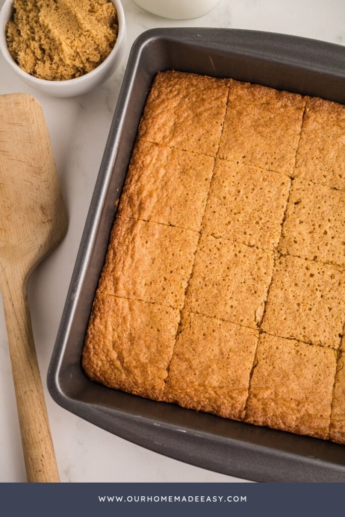 baked homemade blondies