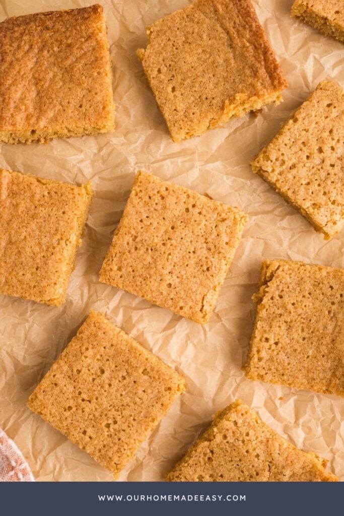 loose blondies for an afternoon snack