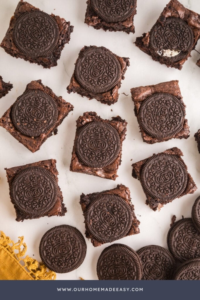 how to make homemade Oreo brownies