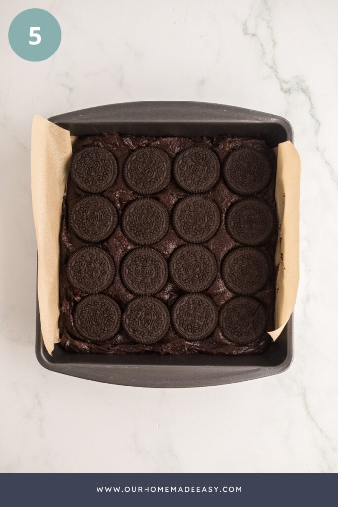 how to make homemade Oreo brownies