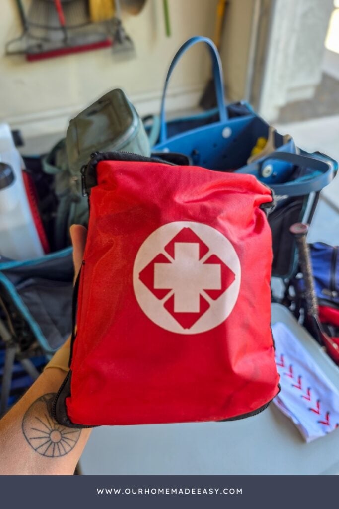 first aid bag for game days