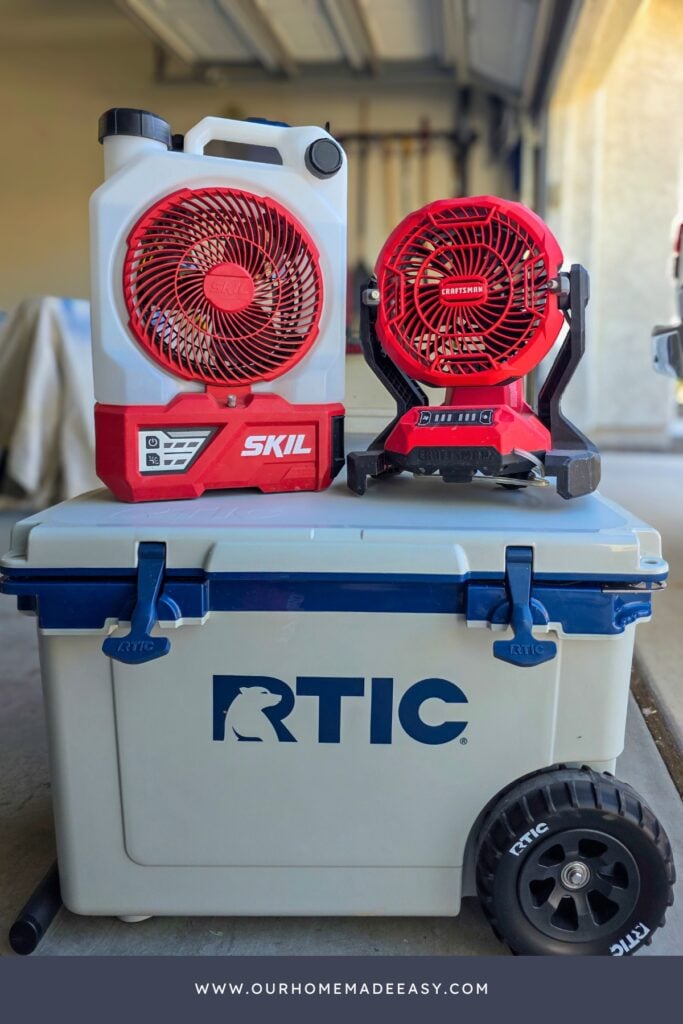 portable misting fans