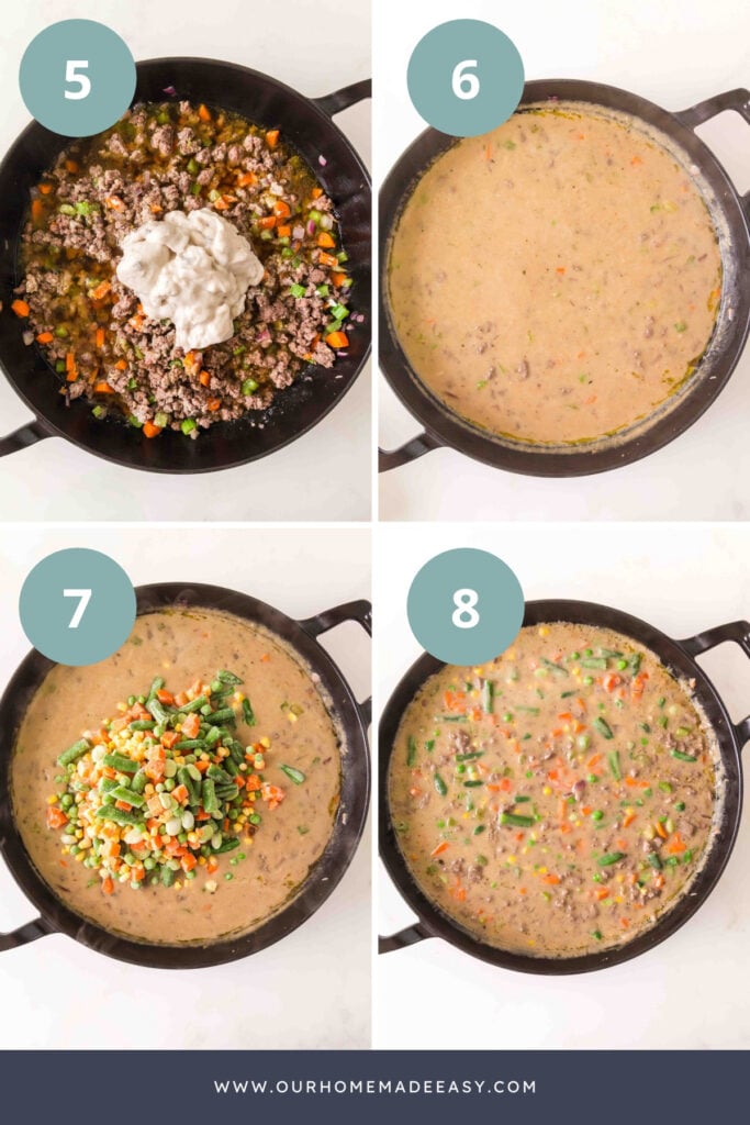 how to make ground beef pot pie filling