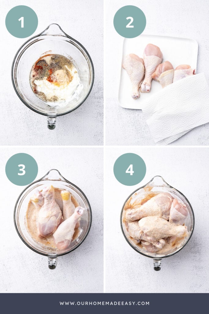 how to make tender chicken drumsticks collage